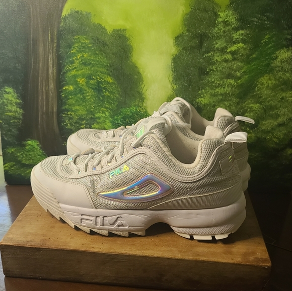 Fila athletic chunky rainbow colors sparkles silver - Picture 10 of 13